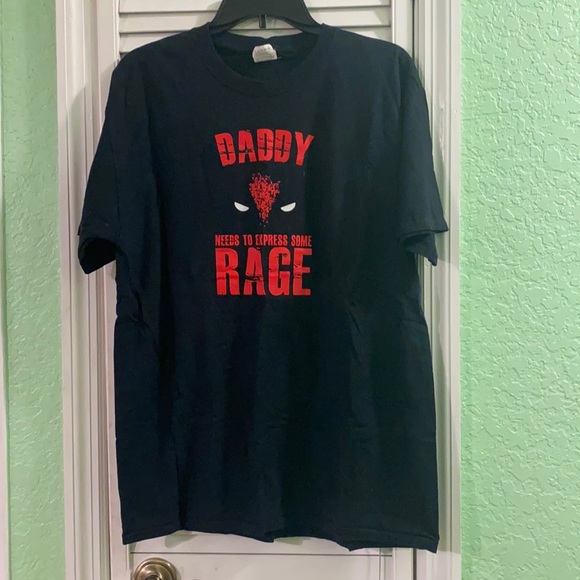 Fruit of The Loom Deadpool Daddy Needs to Express Some Rage Men’s Graphic Tee L - Picture 1 of 5